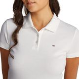 Tommy Jeans Tjw Slim Essential Polo SS DW0DW20160 S/S, wit (ecru), XS dames, wit (ecru), XS