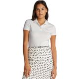 Tommy Jeans Tjw Slim Essential Polo SS DW0DW20160 S/S, wit (ecru), XS dames, wit (ecru), XS