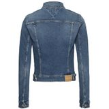 Tussenjas - VIVIANNE - Denim - Effen - Slanke Pasvorm