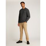 Tommy Hilfiger - Sweater - Grijs - Katoen - Ronde Hals - Lange Mouwen