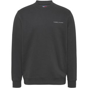 Tommy Hilfiger - Sweater - Grijs - Katoen - Ronde Hals - Lange Mouwen