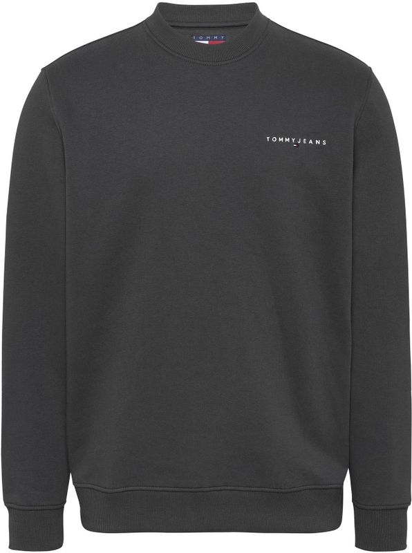 Tommy Hilfiger - Sweater - Grijs - Katoen - Ronde Hals - Lange Mouwen