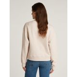Tommy Hilfiger - Sweatshirt - Beige - Katoen - Ronde Hals - Lange Mouwen