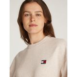 Tommy Hilfiger - Sweatshirt - Beige - Katoen - Ronde Hals - Lange Mouwen