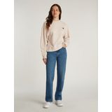 Tommy Hilfiger - Sweatshirt - Beige - Katoen - Ronde Hals - Lange Mouwen