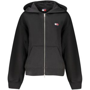 Tommy Hilfiger - Iconische Hooded Sweatshirt - Dames - Zwart - Katoen
