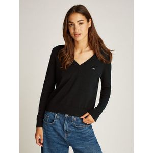 Tommy Jeans - Essential - Trui - Navy - Effen - Lange Mouw