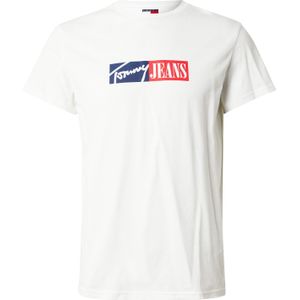 Tommy Hilfiger Jeans - Printed T-shirt - Beige - Katoen