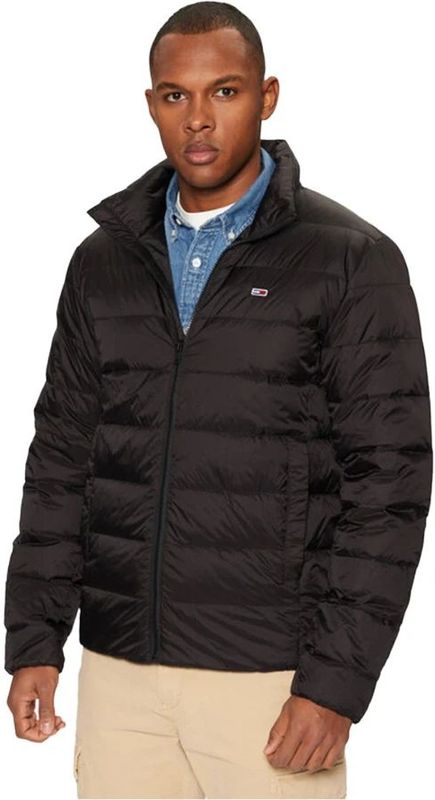 Tommy Jeans - Gewatteerde Jas - Zwart - Normale Pasvorm