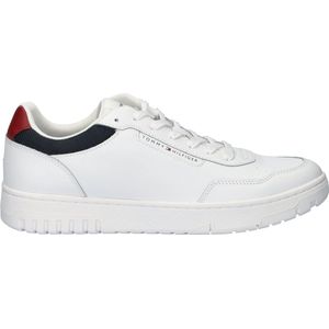 Tommy Hilfiger Sneaker "TH BASKET CORE LITE LTH", Freitzeitschuh, Schnürschuh, Halbschuh mit gepolstertem Schaftrand