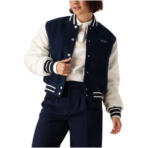 Tommy Jeans - Wool Varsity Jacket - Donkerblauw - Wolblend