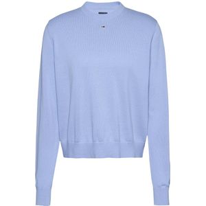 Tommy Jeans - Tjw Essential Crew - Damestrui - Blauw - 100% Katoen