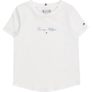 Tommy Hilfiger T-Shirt - Script Slim - Wit - Tommy Hilfiger - 10 jaar (140) - T-Shirts