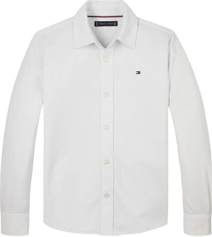 Tommy Hilfiger - Overhemd - Wit - Katoen/Polyester