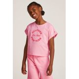 Shirt - Jersey - Ronde Hals - Normale Pasvorm - Kwartmouw - Logoprint