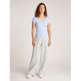 Tommy Jeans - Korte Mouwen T-shirt - Wit - 100% Regeneratief Katoen