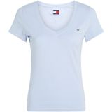 Tommy Jeans - Korte Mouwen T-shirt - Wit - 100% Regeneratief Katoen