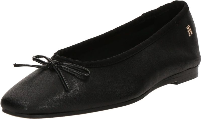 Tommy Hilfiger - Fw0fw08355 - Ballerina's - Zwart - Leer