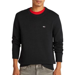Tommy Jeans - TJM Slim ESSNTLS C-hals - Pullover Sweater - Zwart