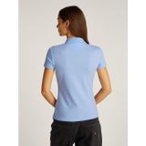 Tommy Jeans - Poloshirt - Zwart - Katoen/Elastaan