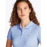Tommy Jeans - Poloshirt - Zwart - Katoen/Elastaan