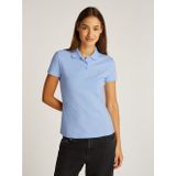 Tommy Jeans - Poloshirt - Zwart - Katoen/Elastaan