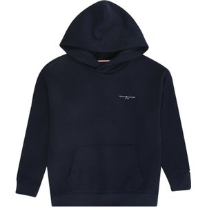 TOMMY HILFIGER - Hoodie - Marineblauw - Katoen/Polyester - Met Kap