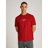 Tommy Hilfiger - S/S T-shirt - Rood - Heren