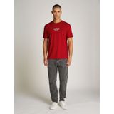 Tommy Hilfiger - S/S T-shirt - Rood - Heren