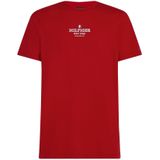 T-Shirt mit Label-Print