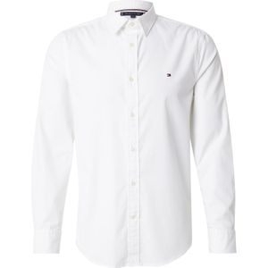 Tommy Hilfiger Heren L/S Shirt, Optisch Wit, XS