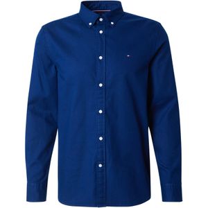Tommy Hilfiger  FLEX DOBBY SF SHIRT MW0MW37578  overhemden  heren Blauw