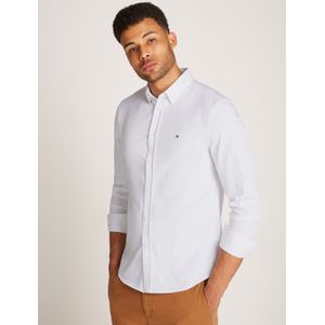 Tommy Hilfiger, Heren, Overhemden, Wit, Maat: S Katoen,