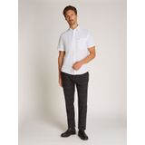 Tommy Hilfiger - Flex Poplin Solid - Overhemd - Wit - Korte Mouwen - 3XL