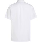 Tommy Hilfiger - Flex Poplin Solid - Overhemd - Wit - Korte Mouwen - 3XL