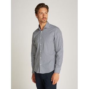 Tommy Hilfiger - Overhemd - Donkerblauw - 100% Katoen