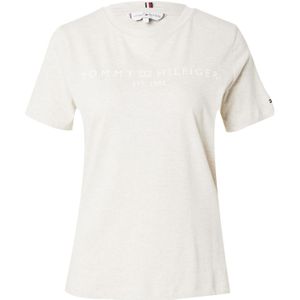 T-shirt met ronde hals en korte mouwen TOMMY HILFIGER. Katoen materiaal. Maten S. Beige kleur