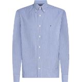 Tommy Hilfiger - L/S Overhemd - Blauw - 100% Katoen