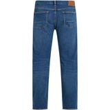 Stretchbroeken - Blauw Denim - Slimfit - Gevoerde Zoom/Rand - Ritssluiting - 5-Pocket-Style