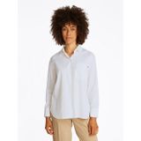 Blouse - Effen - Katoen - Lange Mouw - Losse Pasvorm