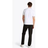 Poloshirt - Effen - Katoen - Geribbelde Kraag, Knoopsluiting