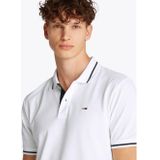 Poloshirt - Effen - Katoen - Geribbelde Kraag, Knoopsluiting