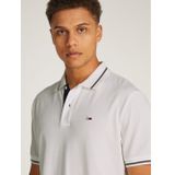 Poloshirt - Effen - Katoen - Geribbelde Kraag, Knoopsluiting