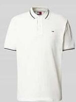 Poloshirt - Effen - Katoen - Geribbelde Kraag, Knoopsluiting