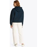 Tommy Jeans - Sweatshirt - Navy - Effen - Capuchon