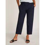 TOMMY HILFIGER Dames Chino - Blauw - Katoen