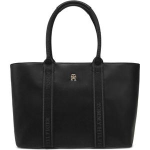 Tommy Hilfiger - Logotape - Shopper - Zwart - Kunststof