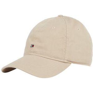 Tommy Hilfiger - Katoenen Baseballpet - Beige - 100% Katoen - Verstelbare Band