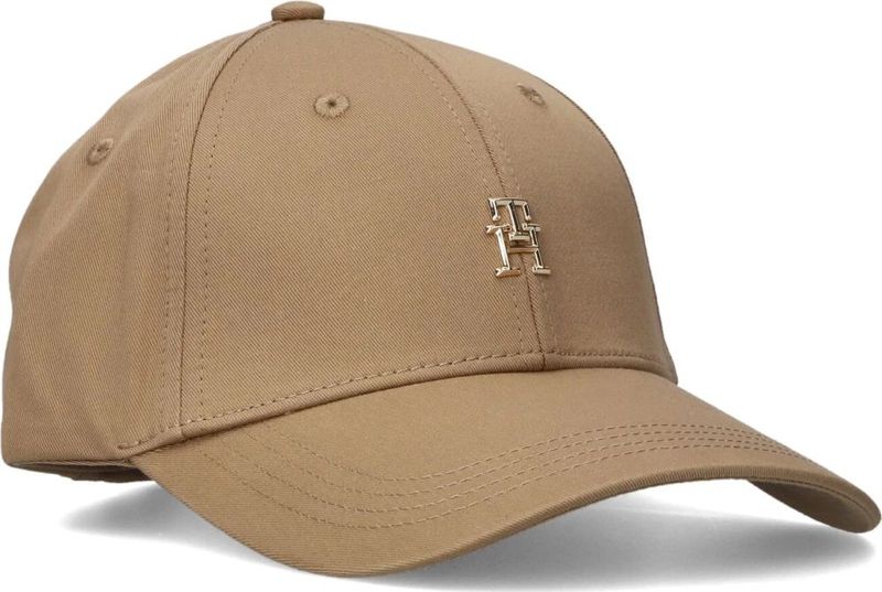 Tommy Hilfiger Elevated Chic Cap Aw0aw17128 Dameskap, Wit (Safari Canvas), Eén maat