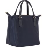 Handtasche Tommy Hilfiger Poppy Small Tote Corp AW0AW17204 Dunkelblau